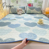 Pisoshare Natural Latex Thick Cooling Mat For Summer Cool Feeling Rayon Matress Pad Soft