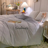 Pisoshare New Crystal Fleece Thicken Single Duvet/Quilt Cover Bedding Set Four Sizes For Winter