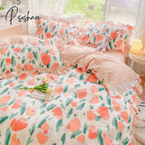 Pisoshare New Cute Princess Style Bedding Set For Girls Twin Full Queen King Size Polyester Bed