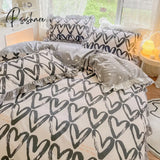 Pisoshare New Cute Princess Style Bedding Set For Girls Twin Full Queen King Size Polyester Bed
