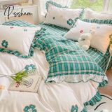Pisoshare New Cute Princess Style Bedding Set For Girls Twin Full Queen King Size Polyester Bed