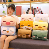 Pisoshare New Kawaii Plush Hand Warmer Pillow Cute Cartoon Stuffed Animal Doll Cushions Winter