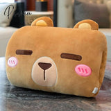 Pisoshare New Kawaii Plush Hand Warmer Pillow Cute Cartoon Stuffed Animal Doll Cushions Winter