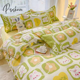 Pisoshare Nordic Butterfly Bedding Set Girls Boys Kids Single Double Size Flat Sheet Flower Duvet