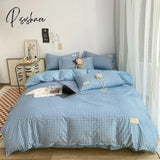 Pisoshare Nordic Duvet Cover 220X240 Quilt 150X200 Fashion Luxury Bedding Set Soft Plaid Bed Line