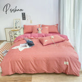 Pisoshare Nordic Duvet Cover 220X240 Quilt 150X200 Fashion Luxury Bedding Set Soft Plaid Bed Line