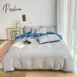 Pisoshare Nordic Duvet Cover 220X240 Quilt 150X200 Fashion Luxury Bedding Set Soft Plaid Bed Line