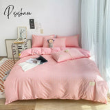 Pisoshare Nordic Duvet Cover 220X240 Quilt 150X200 Fashion Luxury Bedding Set Soft Plaid Bed Line