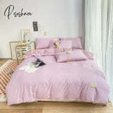 Pisoshare Nordic Duvet Cover 220X240 Quilt 150X200 Fashion Luxury Bedding Set Soft Plaid Bed Line