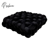 Pisoshare Nordic Pillow Simple Solid Color Hand-Woven Square Sofa Morandi Knotted Waist Winter Big