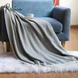 Pisoshare Nordic Stripes Throw Blanket Luxurious Sofa Cover Bed End Towel Bedroom Decoration