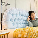 Pisoshare Pillow Bed Head Cushion Soft Bag Large Back Pillow Removable and Washable Tatami Bed Double Waist Support Bed Back Cushion