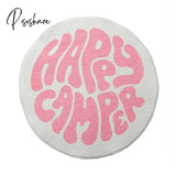 Pisoshare Pink Love Heart Bedroom Rug Cute Girl Room Carpet Round Mat Polyester Living Mats Fashion