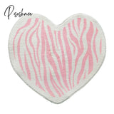 Pisoshare Pink Love Heart Bedroom Rug Cute Girl Room Carpet Round Mat Polyester Living Mats Fashion