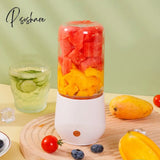 Pisoshare Portable Blender Cup Electric Usb Juicer Mini For Shakes And Smoothies Juice 500Ml White