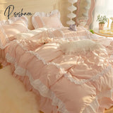 Pisoshare Princess Bedding Set Luxury Bed Linen Ruffle Double Duvet Cover Sheet And Pillowcases