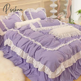 Pisoshare Princess Bedding Set Luxury Bed Linen Ruffle Double Duvet Cover Sheet And Pillowcases