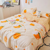 Pisoshare Princess Style Summer Quilts Washable Floral Cartoon Single Double Queen Blanket