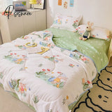 Pisoshare Princess Style Summer Quilts Washable Floral Cartoon Single Double Queen Blanket