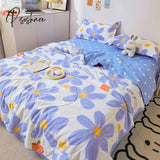 Pisoshare Princess Style Summer Quilts Washable Floral Cartoon Single Double Queen Blanket