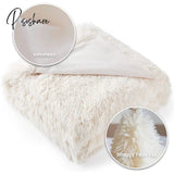 Pisoshare Shaggy Faux Fur Duvet Cover Set Warm Velveteen Bedroom Bedding Long Mink Hair Linen Queen