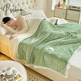 Pisoshare Sherpa Fleece Throw Blanket For Couch - Thick And Warm Blankets Soft Fuzzy Sofa Light