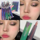 Pisoshare Shiny Diamond Eyeliner Pencil Green Gold Purple Glitter Eye Shadow Lying Silkworm Pen