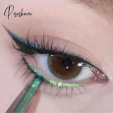 Pisoshare Shiny Diamond Eyeliner Pencil Green Gold Purple Glitter Eye Shadow Lying Silkworm Pen