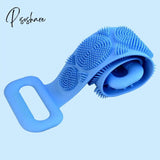 Pisoshare Silicone Bath Towel Exfoliating Back Scrubber For Shower Cleaning Body With Non-Slip