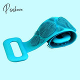 Pisoshare Silicone Bath Towel Exfoliating Back Scrubber For Shower Cleaning Body With Non-Slip