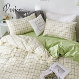 Pisoshare Simple Red Cherry Bedding Sets Nordic Flower Quilt Cover Single Double Size Bed Linen