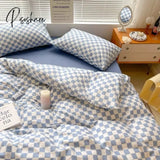 Pisoshare Simple Red Cherry Bedding Sets Nordic Flower Quilt Cover Single Double Size Bed Linen