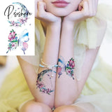 Pisoshare Small Rose Daisy Flower Temporary Tattoos For Women Adult Fashion Finger Realistic Fake