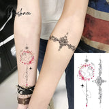 Pisoshare Small Rose Daisy Flower Temporary Tattoos For Women Adult Fashion Finger Realistic Fake