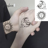 Pisoshare Small Rose Daisy Flower Temporary Tattoos For Women Adult Fashion Finger Realistic Fake