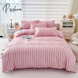 Pisoshare Soft Bedding Set Fashion Duvet Cover Plant Pattern Home Textile Queen King Size Bed Sheet