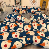 Pisoshare Solid White Fashion Style Bedding Set Twin Full Queen King Size Bed Linen Adults Kids