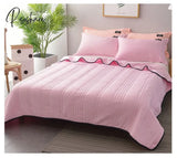 Pisoshare Summer Cooling Blanket Lightweight Silky Air Conditioner Solid Color Quilt Breathable