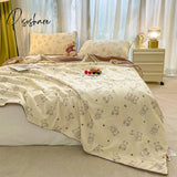 Pisoshare Summer Cooling Blankets Smooth Air Condition Comforter Lightweight Quilt With Double Side