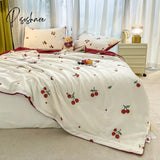 Pisoshare Summer Cooling Blankets Smooth Air Condition Comforter Lightweight Quilt With Double Side