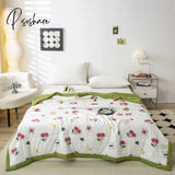 Pisoshare Summer Quilt Air Condition Comforter Light Weight Smooth High Quality Children