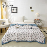 Pisoshare Summer Quilt Air Condition Comforter Light Weight Smooth High Quality Children