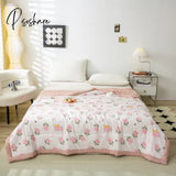 Pisoshare Summer Quilt Air Condition Comforter Light Weight Smooth High Quality Children