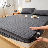 Pisoshare Thickened Laminated Cotton Adjustable Fitted Sheet 160X200 Quilting Process Mattress