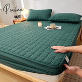 Pisoshare Thickened Laminated Cotton Adjustable Fitted Sheet 160X200 Quilting Process Mattress