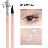 Pisoshare Waterproof Colorful Eyeliner Pencil Long-Lastinganti-Oil Long-Lasting White Black Red