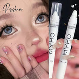 Pisoshare Waterproof Diamonds Glitter Eyeshadow Eyeliner Pencil Eyes Makeup Highlighter Pearl White