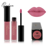 Pisoshare Waterproof Matte Liquid Lipstick Makeup Red Lip Long Lasting Gloss Mate Black Stick Easy