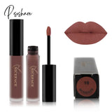 Pisoshare Waterproof Matte Liquid Lipstick Makeup Red Lip Long Lasting Gloss Mate Black Stick Easy