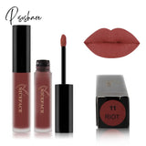 Pisoshare Waterproof Matte Liquid Lipstick Makeup Red Lip Long Lasting Gloss Mate Black Stick Easy